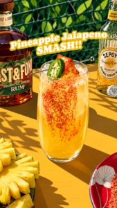 Spiced Pineapple Smash with LOST AND FOUND RUM